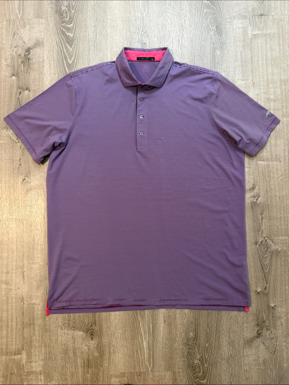 Greyson XXL Wolf Pack Striped Regal Short Sleeve Performance Golf Polo Shirt